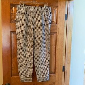 Loft black and white pants